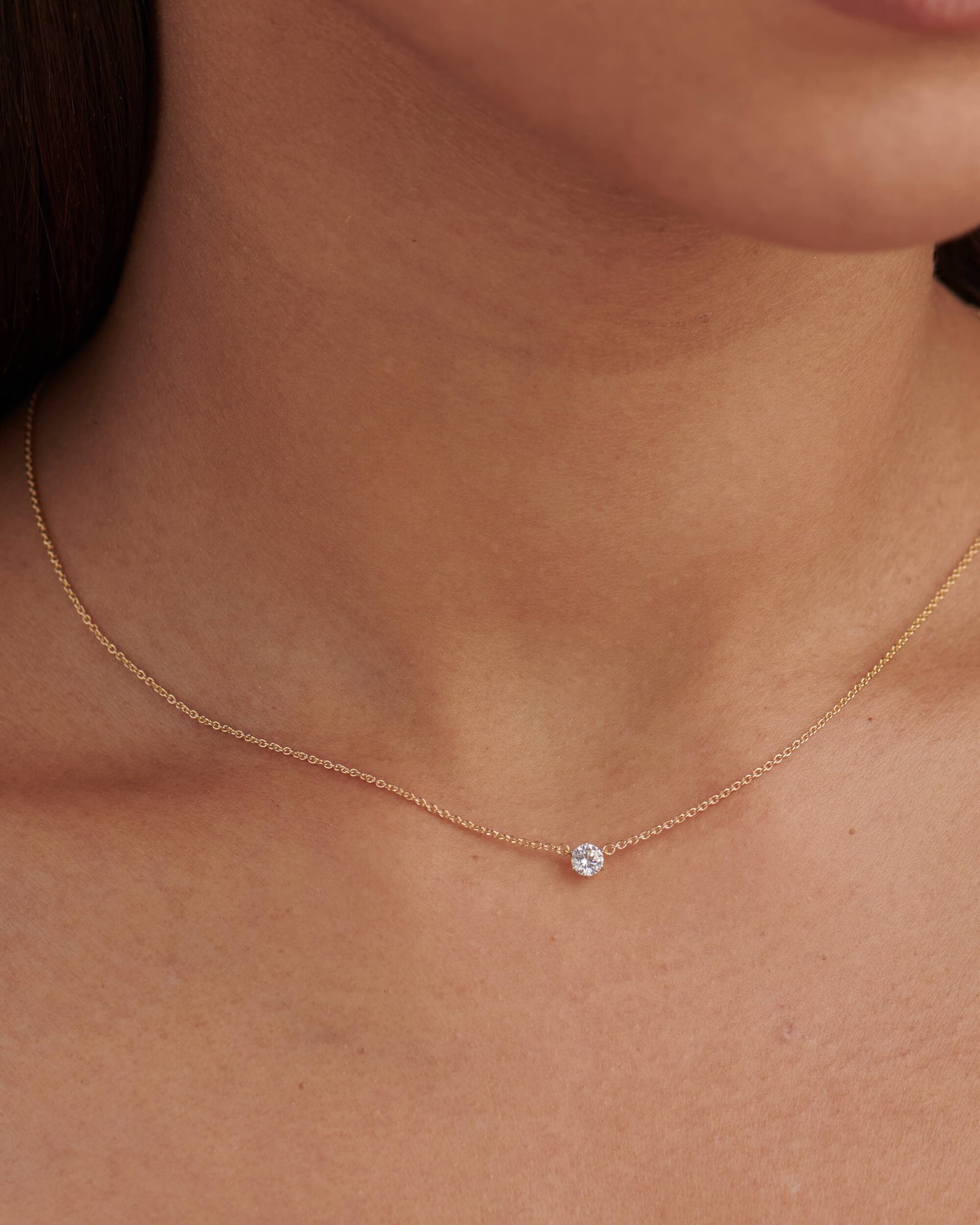 Diamond Solitaire Necklace