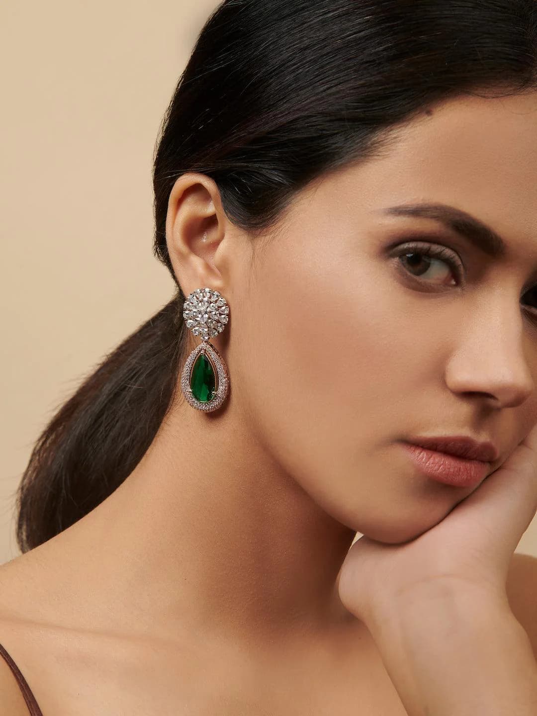 Emerald Drop Earrings
